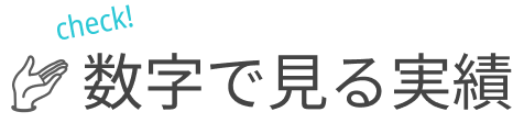 数字で見る実績