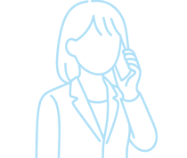 女性が書類作成の相談をするイラスト